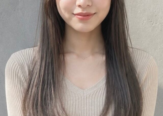 グレージュカラー 髪質改善カラー 中津