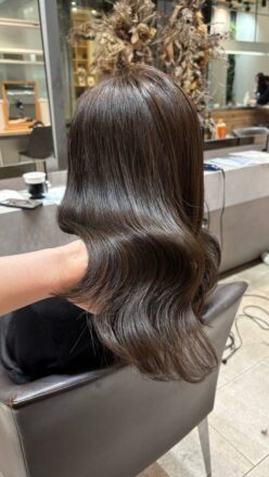 透明感カラー オリーブベージュ 森ノ宮
