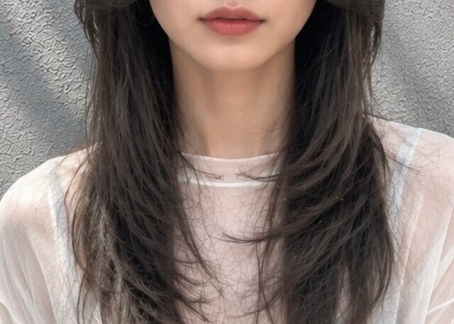 くびれミディアム 透明感グレージュ 中津