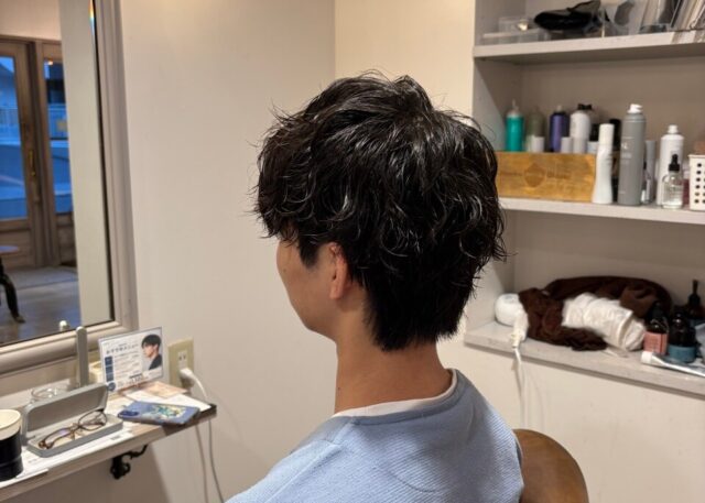 メンズスパイラルパーマ 豊中