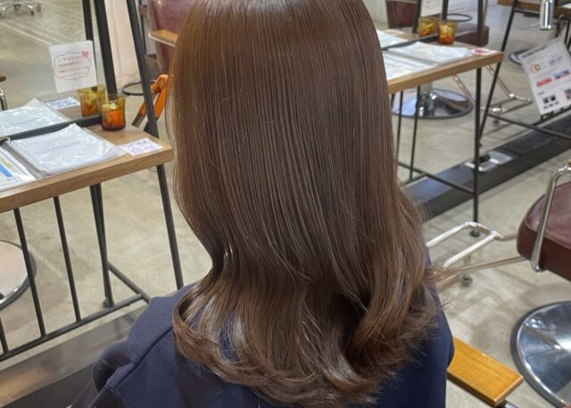 マロンベージュカラー 梅田