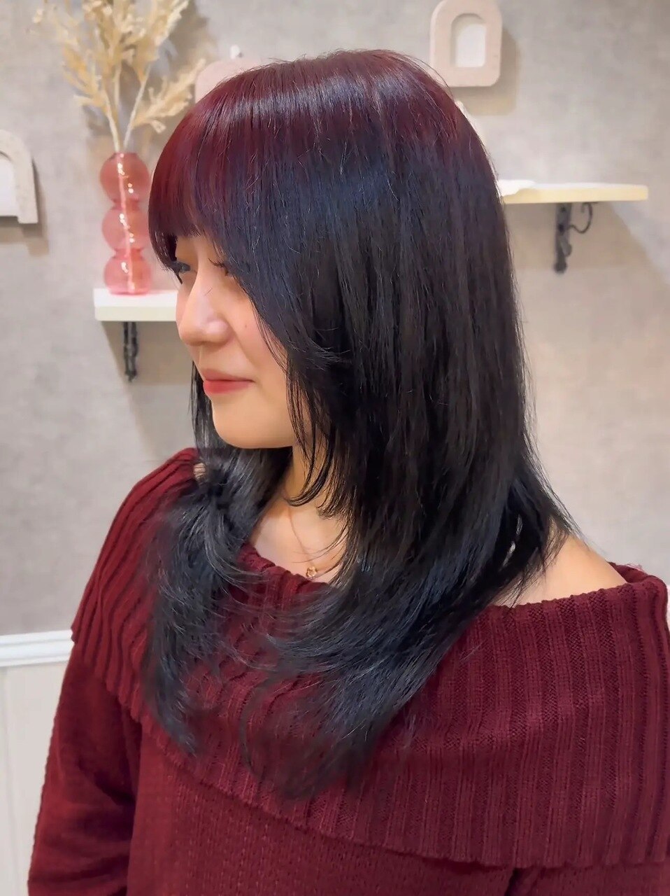 ルーツカラー 顔まわりレイヤー 梅田