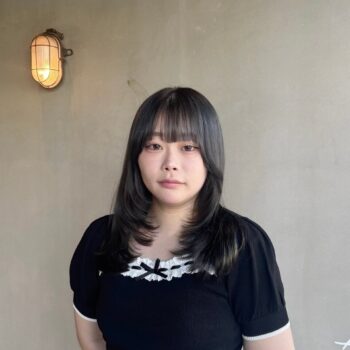 ミントグレージュカラー ヘアカラー 野田阪神