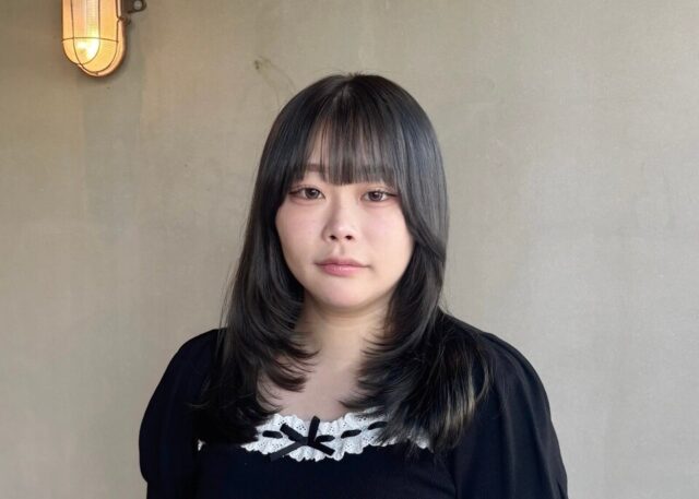 ミントグレージュカラー ヘアカラー 野田阪神