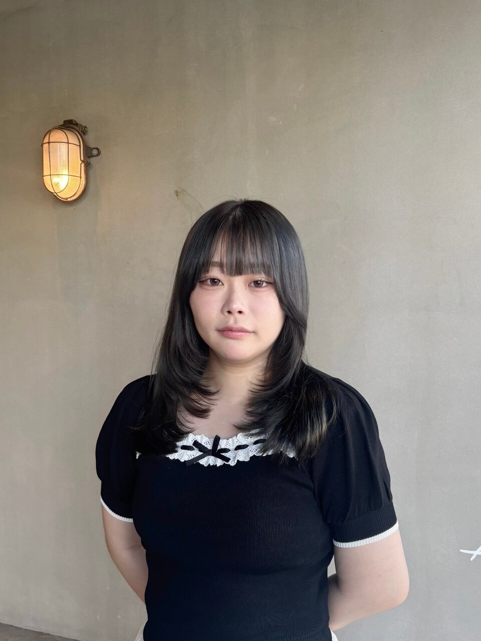 ミントグレージュカラー ヘアカラー 野田阪神