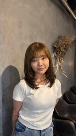レイヤーカット 立体感スタイル 野田阪神