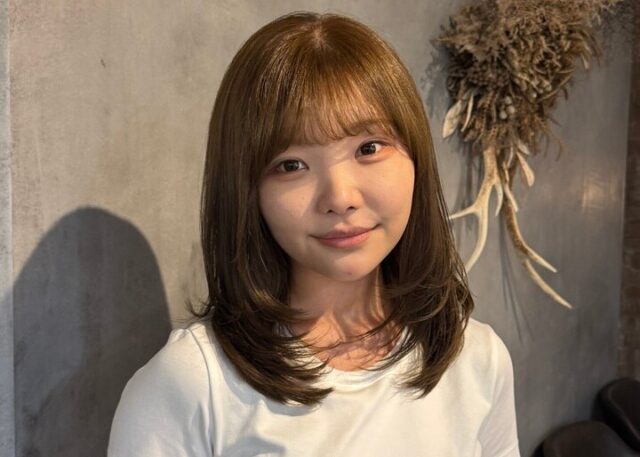 レイヤーカット 立体感スタイル 野田阪神
