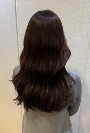 ラベンダーカラー 秋ヘアカラー 梅田