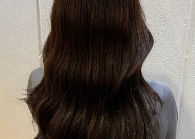 ラベンダーカラー 秋ヘアカラー 梅田