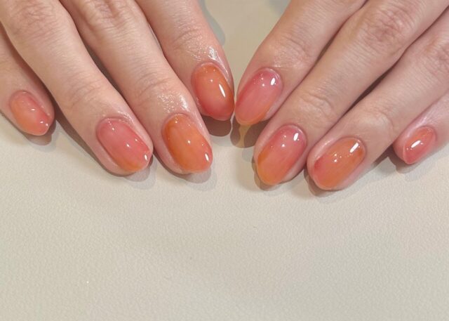 ニュアンスカラーネイルデザイン 梅田
